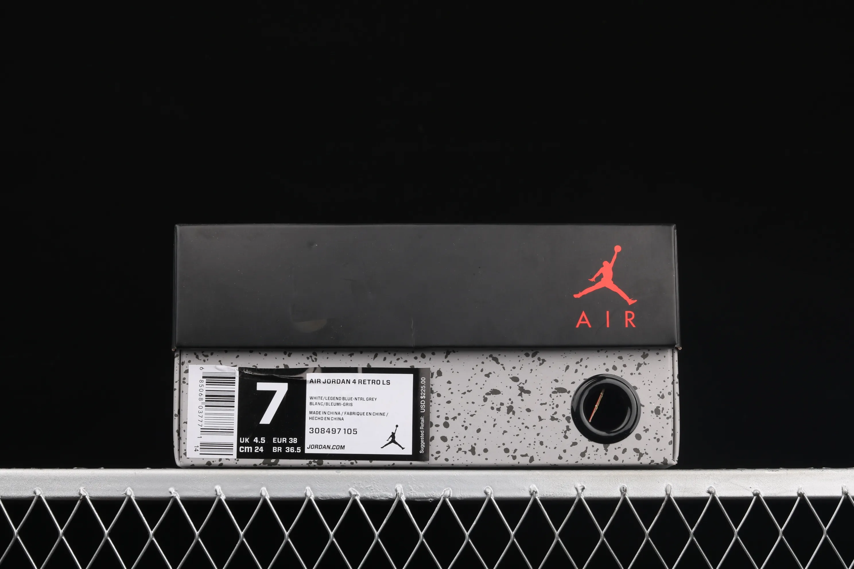 All categories Air Jordan Jordan series basketball shoes Air Jordan 4 G version Air Jordan 4 Retro "Military Blue" AJ4 Joe 4 white blue 308497-105